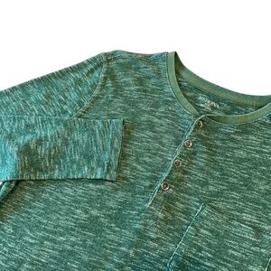 Merona‎ Mens Y2K Marled Green Dexter Henly Medium